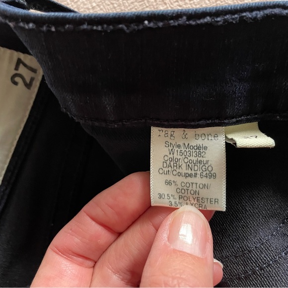 Rag & Bone Dark Indigo Skinny Jean - Picture 5 of 6